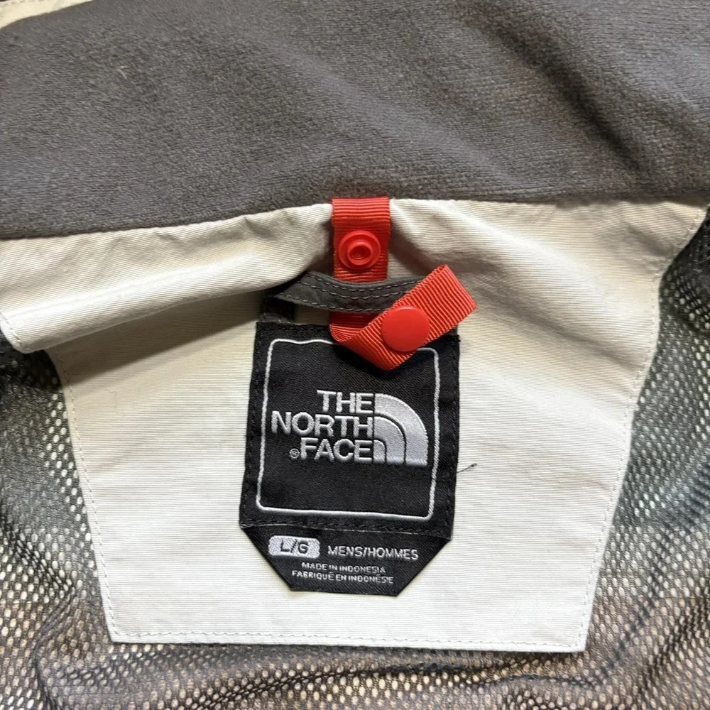 The North Face Jacket Mens Large‎ Red Gray Hooded Ski Snow Waterproof A7ML